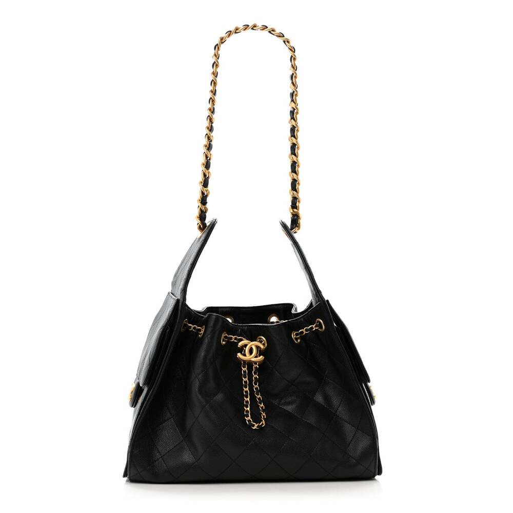 Caviar Quilted Small Chanel 25 Handbag #266390C80B